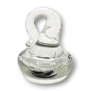 Clear Art Glass Pendant Charm Candy Drop